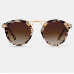 Krewe ST. Louis Matte Oyster 24K sunglasses